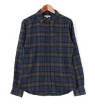 puick | 日本樂天市場: 長袖襯衫檢查格子圖案男子檢查模式按鈕襯衫與頂部切 NYLAUS 指甲可用性 ap-5103893-33003