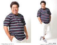 qwerty | Rakuten Global Market: large t shirt border size fall clothes autumn men t shirt check large size fall clothes autumn... 