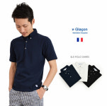 ROCOCO attractive clothing | 라쿠텐 일본: GLACON (グラソン) 버튼 폴로 셔츠/카노/남성/프랑스 메이드