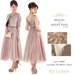 Rs Gown | 日本樂天市場: 古董黄金和柔軟的彩色的マリアージュ*。・&deg;是叔父長墩距陰謀&amp;極光媒介宴會禮服FD-250050
