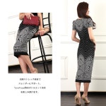 Rs Gown | 日本樂天市場: 幾何的緊身連衣裙單調 FD-400061