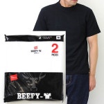 신작 Hanes (헤) BEEFY-T (2 중 결합) 라비 라피 크루 넥 반 팔 T 셔츠 무지 (두께 헤비 웨이트 T) H5180-2 hanes beefy 20P04Jul15