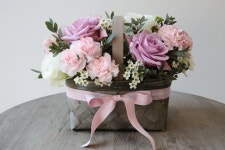 [J`S FLOWER LAB 제이스 플라워 랩] 생화 카네이션 바스켓 1 [W CONCEPT]