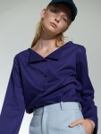 자쿤(jacoon) | [JACOON 자쿤] FOLDED COLLAR SHIRTS - PURPLE [W CONCEPT]