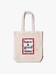 [HAVE A GOOD TIME 헤브 어 굿 타임] [상세페이지 수정요망]Frame Tote Bag - Natural [W CONCEPT]