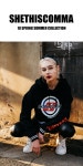 [shethiscomma 시디스콤마] S LOGO CROP HOOD T [W CONCEPT]