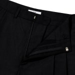 [Current커렌트]WIDE TWO TUCK SLACKS MEN JA [BLACK] [W CONCEPT]