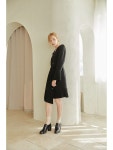 [Aile de에르디]milpa black pleated dress blazer [W CONCEPT]
