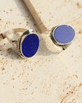 [SHELLS쉘즈]Lapis round ring [W CONCEPT]