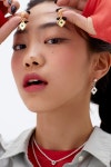 [NOAKK노악]`drop` Square Earring - Green Onyx [W CONCEPT]