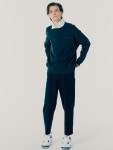 [CONTEMENT컨티먼트]TAPERED-LEG PANTS_NAVY [W CONCEPT]