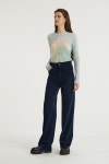 [Moon Lee문리]Corduroy Wave Pants_Navy [W CONCEPT]