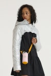 [Moon Lee문리]Bolero Cropped Padded Jacket_Silver [W CONCEPT]