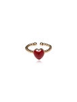 [FEVERISH&NAUGHTY피버리쉬앤너티]Petite Heart Ring Red [W CONCEPT]