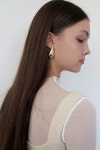 [moineau모에누]Gold drop earring [W CONCEPT]