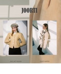 [JOORTI주르티]j1117 check double blouse (sky blue) [W CONCEPT]