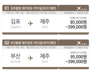 [[김포,부산出]제주항공+렌터카2박3일] 특가대표! 위메프  [김포,부산出]제주항공+렌터카2박3일 85,000원 ▶ 구경하러가기