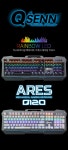 QSENN ARES Q120 레인보우 LED (블랙, 청축) - YES24 QSENN ARES Q120 레인보우 LED (블랙, 청축)