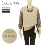 [에꼴드파리] 체크모직터치배색기모티셔츠_E7D-ETS012 - YES24 [에꼴드파리] 체크모직터치배색기모티셔츠_E7D-ETS012