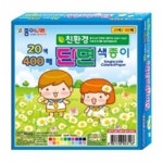 종이나라 20색400매단면색종이 - YES24  종이나라 20색400매단면색종이