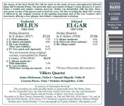Villiers Quartet 딜리어스 / 엘가 : 현악 사중주 E단조 (Delius / Elgar: String Quartets in E minor) 빌리어즈 콰르텟 - YES24... 