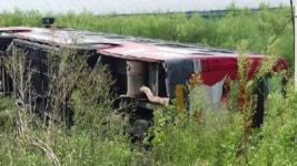 [전국]시내버스 1m 아래 논으로 추락...7명 경상시내버스 1m 아래 논으로 추락...7명 경상