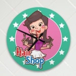 싹뚝헤어샵(SNIPZ) | 꾸밈 is478-싹뚝싹뚝헤어샵_인테리어벽시계 - 에누리 가격비교