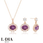 [lotteimall] 엘다이아 천연 자수정 세트(목걸이+귀걸이) null | 홈쇼핑모아 [lotteimall] 엘다이아 천연 자수정 세트(목걸이+귀걸이) null