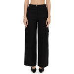 가니 헤링본 캔버스 웨이스트 팬츠 F9612 099 BLACK - 에누리 가격비교