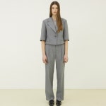 라펠 LAFEL 소로브 쿨울 체크 크롭 자켓 LNSJ140 - 에누리 가격비교