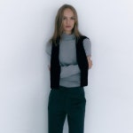 에스쏠레지아 S쏠레지아 리브 하이넥 니트 탑 SOOBZPO110 - 에누리 가격비교