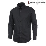 로베르따 90110텐셀혼방 블랙 슬림핏 스판 셔츠 RR0-357-9 - 에누리 가격비교