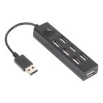 [강원전자] NETmate NM-BY208 (USB2.0허브/7포트/무전원) [블랙]... 전자제품 종합쇼핑몰 NETmate NM-BY208 (USB2.0허브/7포트/무전원)