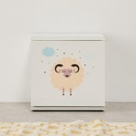 H6650 1칸 화이트 큐브 협탁 400 4colors / 디바이스마트 H6650 1칸 화이트 큐브 협탁 400 4colors