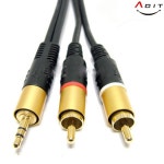 3.5 스테레오 to 2RCA 변환케이블, 최고급형 무산소동, AD0040 [50m] / 디바이스마트 3.5 스테레오 to 2RCA 변환케이블, 최고급형... 