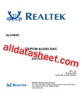ALC5629 Datasheet(PDF) - Realtek Semiconductor Corp.