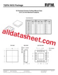 TQFN-16/33 Datasheet(PDF) - RF Monolithics, Inc