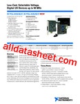 PCIE-6535 Datasheet(PDF) - National Instruments Corporation