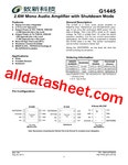 G1445 데이터시트(PDF) - Global Mixed-mode Technology Inc