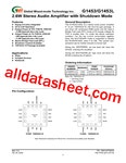 G1453 데이터시트(PDF) - Global Mixed-mode Technology Inc
