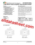 G1454 데이터시트(PDF) - Global Mixed-mode Technology Inc