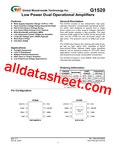 G1520 데이터시트(PDF) - Global Mixed-mode Technology Inc