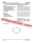 G1544 데이터시트(PDF) - Global Mixed-mode Technology Inc