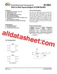 G1561 데이터시트(PDF) - Global Mixed-mode Technology Inc