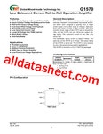 G1570 데이터시트(PDF) - Global Mixed-mode Technology Inc