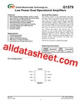 G1579 데이터시트(PDF) - Global Mixed-mode Technology Inc