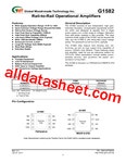 G1582 데이터시트(PDF) - Global Mixed-mode Technology Inc