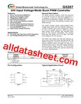 G5207 데이터시트(PDF) - Global Mixed-mode Technology Inc