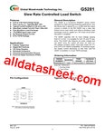 G5281 데이터시트(PDF) - Global Mixed-mode Technology Inc