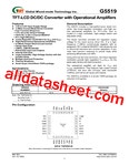 G5519 데이터시트(PDF) - Global Mixed-mode Technology Inc